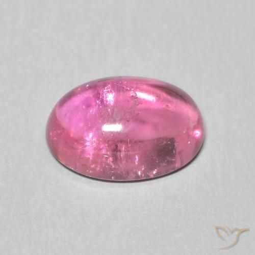 Turmalina roxo médio Natural 1.18ct, oval, Transparente