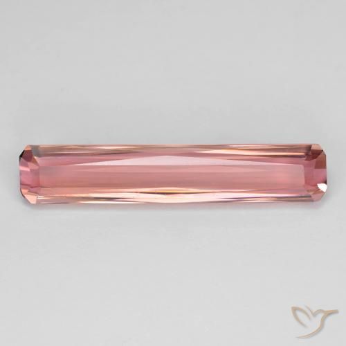 4.87ct Natural rosa médio Turmalina, Corte Esmeralda, VVS-VS