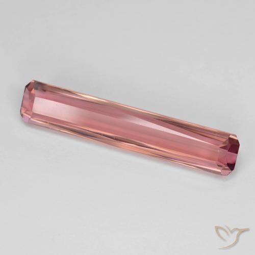 Turmalina rosa médio Natural 4.87ct, Corte Octógono / Esmeralda, VVS-VS