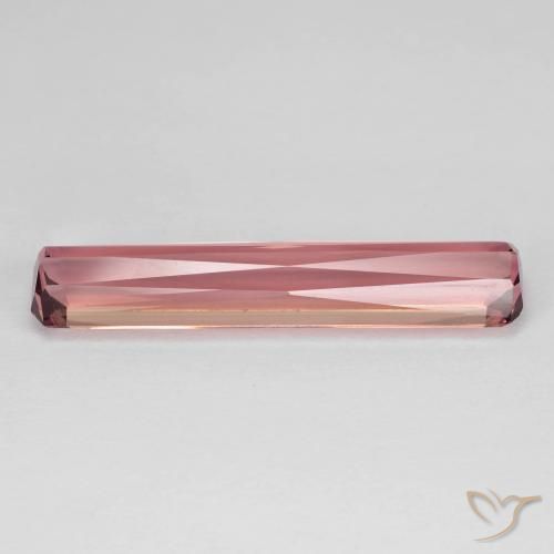 Turmalina rosa médio Natural 4.87ct, Corte Octógono / Esmeralda, VVS-VS
