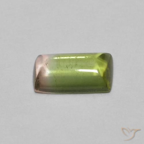 Turmalina Multicolorido Natural 0.45ct, baguete, Transparente