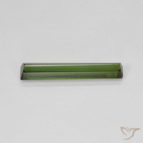 Turmalina verde escuro Natural 1.24ct, Corte Octógono / Esmeralda, VVS-VS