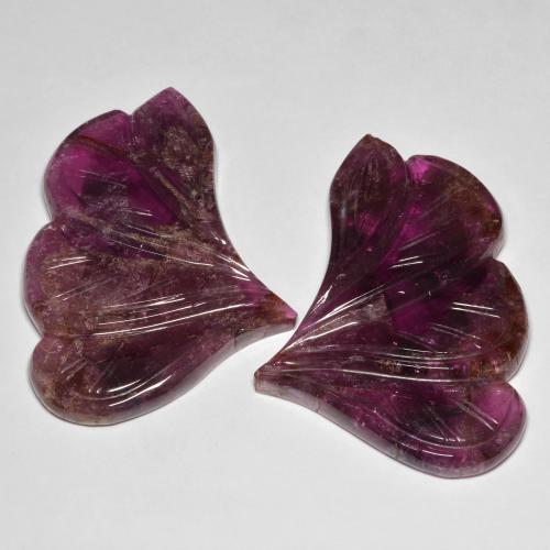 Pedras preciosas de Turmalina Medium Dark-Purple natural de 97.36 ct, Chique, Translúcido