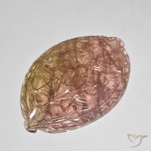 86.71ct Natural Laranja Rosa Turmalina, Chique, Transparente