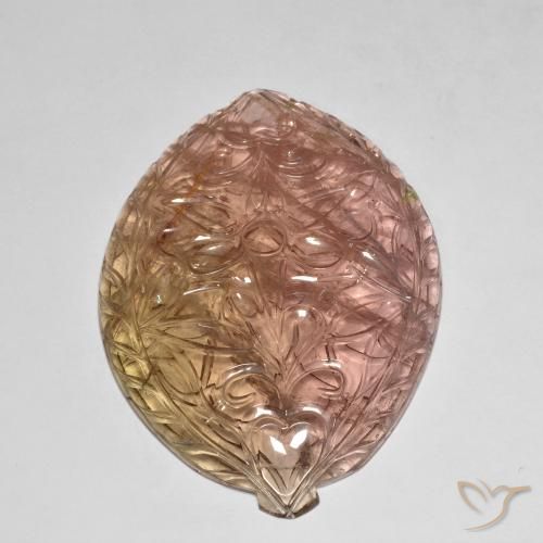 Turmalina Laranja Rosa Natural 86.71ct, Chique, Transparente