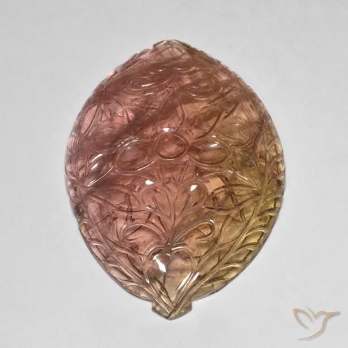 Turmalina Laranja Rosa Natural 106.71ct, Chique, Transparente