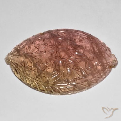 Turmalina Laranja Rosa Natural 106.71ct, Chique, Transparente