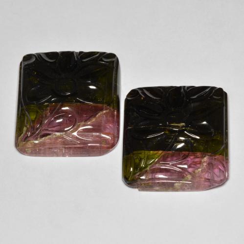 Pedras preciosas de Turmalina Multicolorido natural de 62.21 ct, Chique, Translúcido