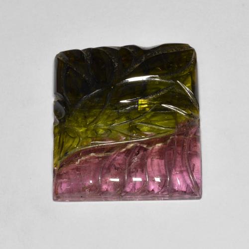 25.45ct Natural Multicolorido Turmalina, baguete, Translúcido