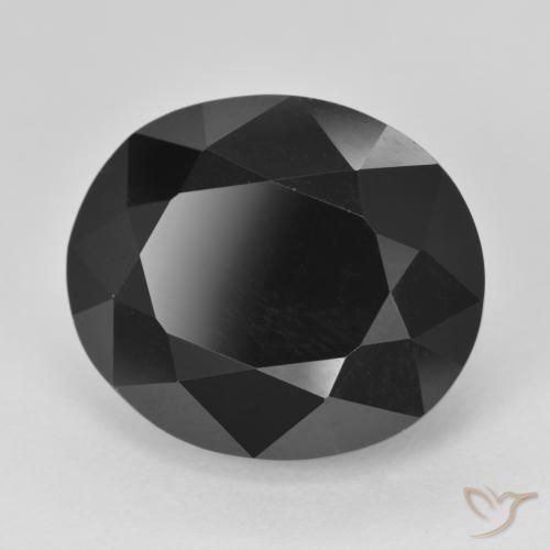 Turmalina Schorl Natural 18.75ct, oval, Opaco