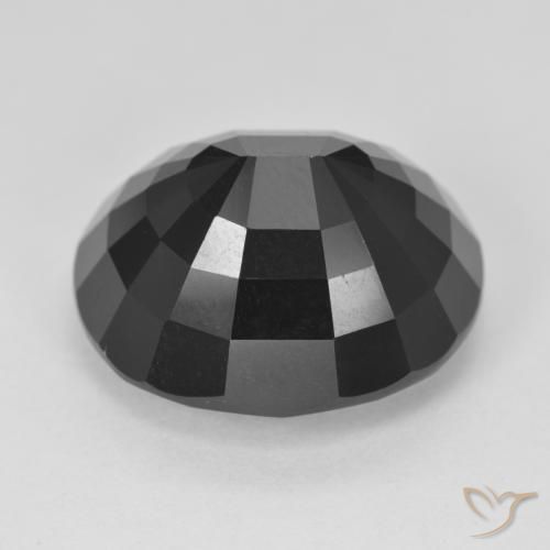 Turmalina Schorl Natural 18.75ct, oval, Opaco