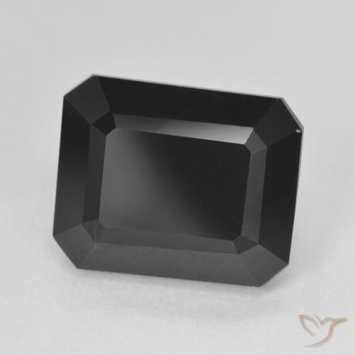 9.00ct Natural Schorl Turmalina, Corte Esmeralda, Opaco