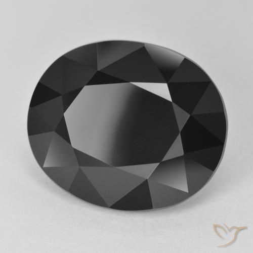Turmalina Schorl Natural 16.98ct, oval, Opaco
