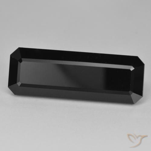 34.34ct Natural Schorl Turmalina, Corte Esmeralda, Opaco