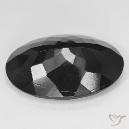 Turmalina Schorl Natural 26.09ct, oval, Opaco