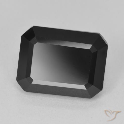 Turmalina Schorl Natural 7.55ct, Corte Octógono / Esmeralda, Opaco