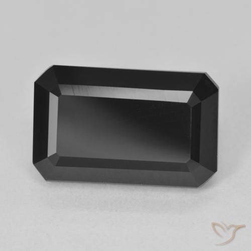 11.73ct Natural Schorl Turmalina, Corte Esmeralda, Opaco