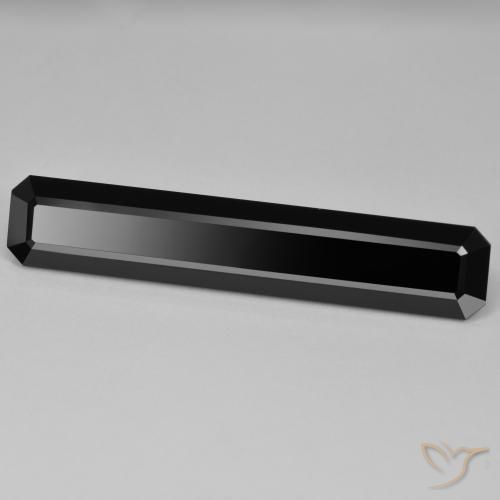 27.92ct Natural Schorl Turmalina, Corte Esmeralda, Opaco