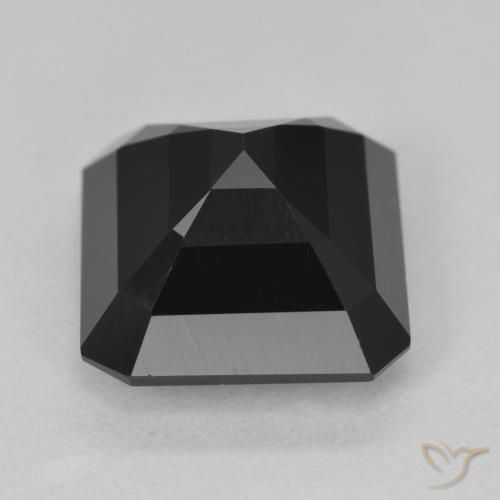 Turmalina Schorl Natural 7.69ct, Corte Octógono / Esmeralda, Opaco
