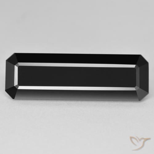 11.81ct Natural Schorl Turmalina, Corte Esmeralda, Opaco