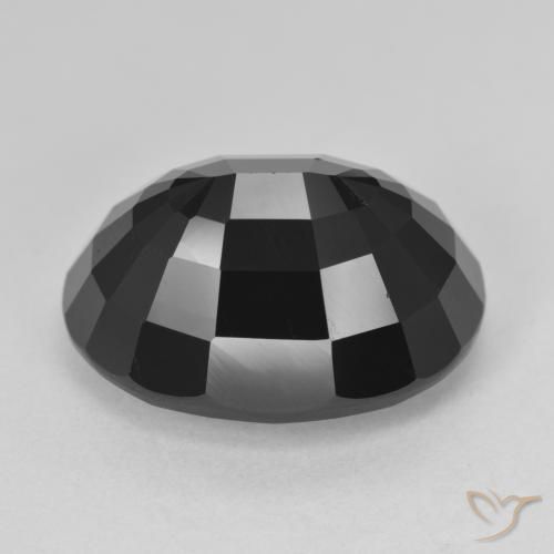 Turmalina Schorl Natural 17.65ct, oval, Opaco