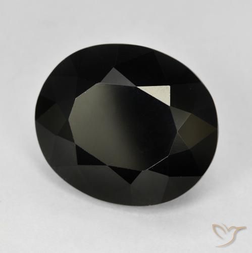 Turmalina Schorl Natural 14.93ct, oval, Opaco