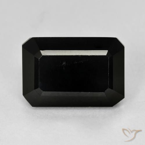 Turmalina Schorl Natural 8.83ct, Corte Octógono / Esmeralda, Opaco