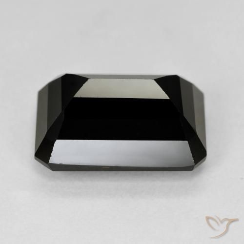 Turmalina Schorl Natural 8.83ct, Corte Octógono / Esmeralda, Opaco