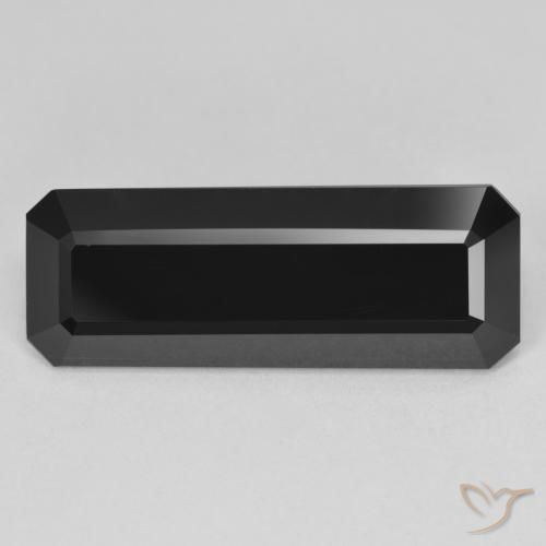 11.82ct Natural Schorl Turmalina, Corte Esmeralda, Opaco