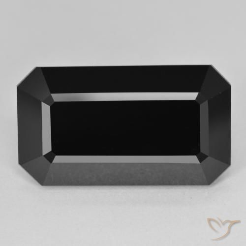 20.66ct Natural Schorl Turmalina, Corte Esmeralda, Opaco