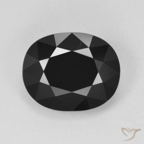 5.15ct Natural Schorl Turmalina, oval, Opaco