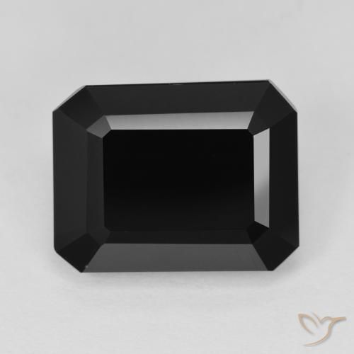 9.55ct Natural Schorl Turmalina, Corte Esmeralda, Opaco