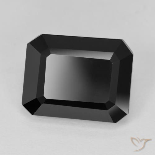 Turmalina Schorl Natural 9.55ct, Corte Octógono / Esmeralda, Opaco