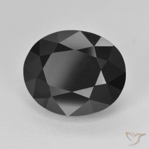 Turmalina Schorl Natural 9.75ct, oval, Opaco