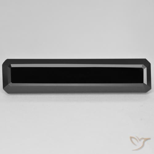 27.51ct Natural Schorl Turmalina, Corte Esmeralda, Opaco