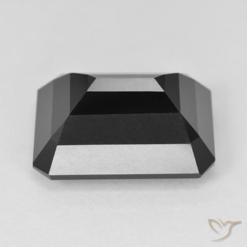 Turmalina Schorl Natural 10.69ct, Corte Octógono / Esmeralda, Opaco