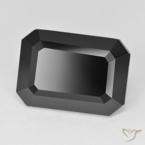 Turmalina Schorl Natural 15.24ct, Corte Octógono / Esmeralda, Opaco