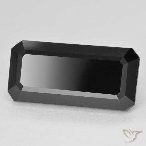 Turmalina Schorl Natural 13.63ct, Corte Octógono / Esmeralda, Opaco