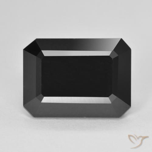 8.93ct Natural Schorl Turmalina, Corte Esmeralda, Opaco