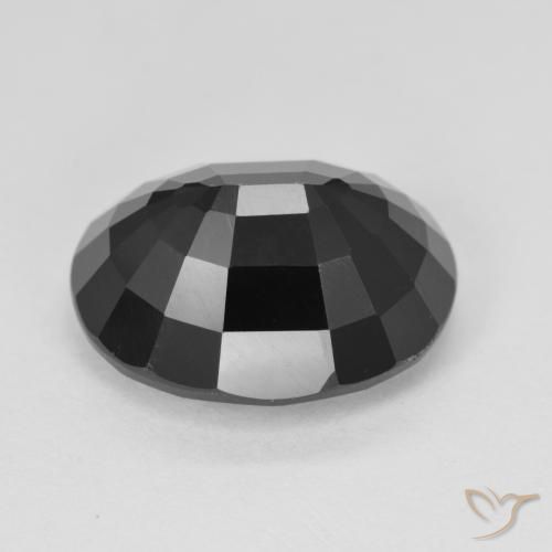 Turmalina Schorl Natural 9.85ct, oval, Opaco