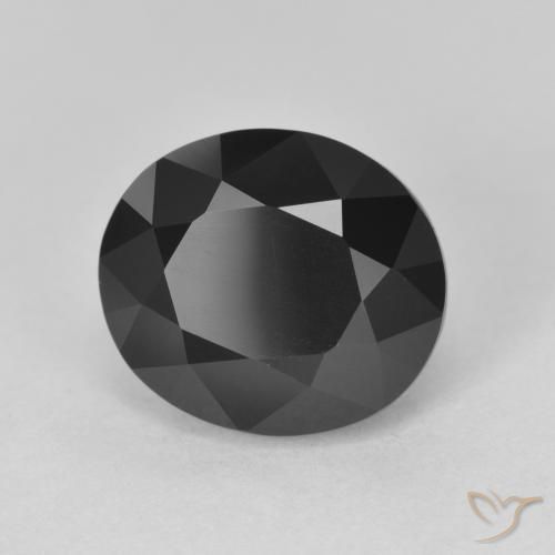 Turmalina Schorl Natural 5.61ct, oval, Opaco