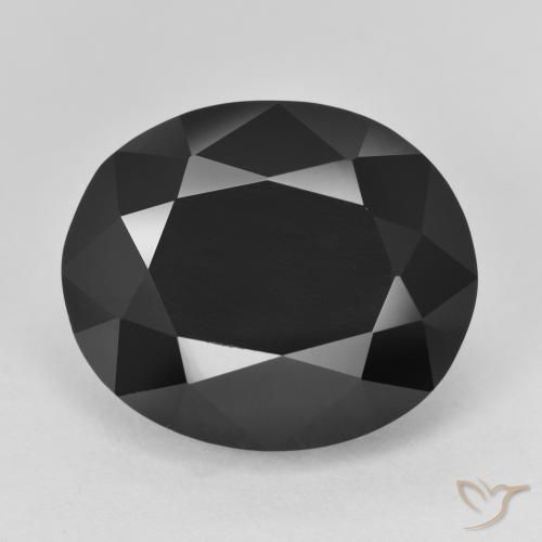 15.33ct Natural Schorl Turmalina, oval, Opaco