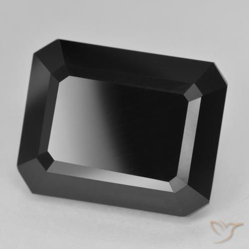 Turmalina Schorl Natural 18.89ct, Corte Octógono / Esmeralda, Opaco