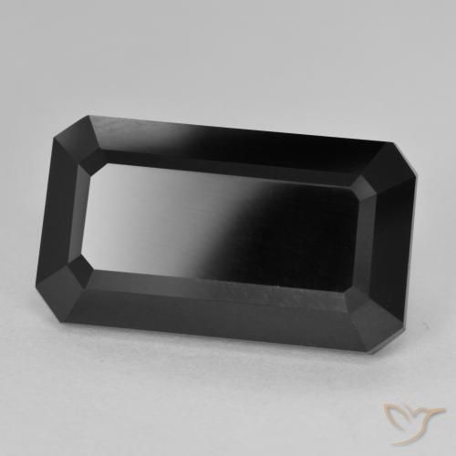 Turmalina Schorl Natural 14.51ct, Corte Octógono / Esmeralda, Opaco