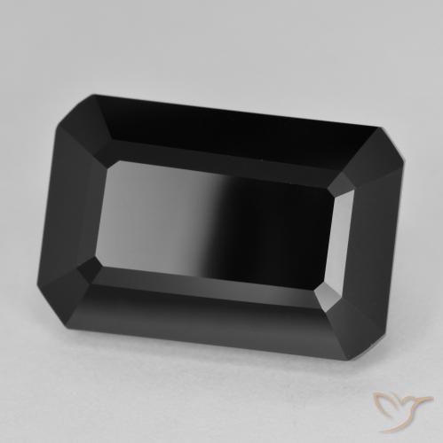 Turmalina Schorl Natural 17.95ct, Corte Octógono / Esmeralda, Opaco