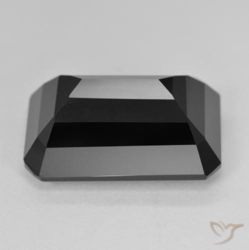 Turmalina Schorl Natural 17.95ct, Corte Octógono / Esmeralda, Opaco