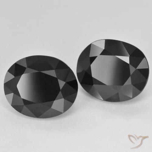 Pedras preciosas de Turmalina Schorl natural de 11.82 ct, oval, Opaco