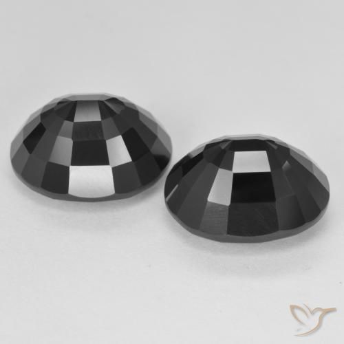 Pedras preciosas de Turmalina Schorl natural de 11.82 ct, oval, Opaco