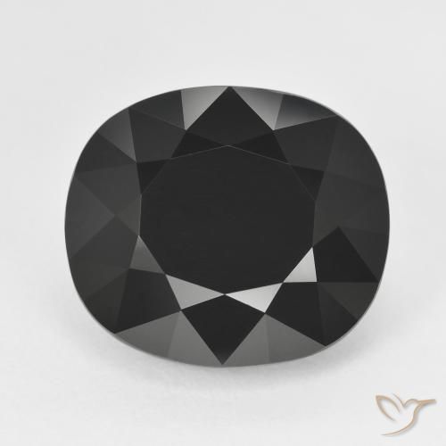 15.15ct Natural Schorl Turmalina, Almofada, Opaco