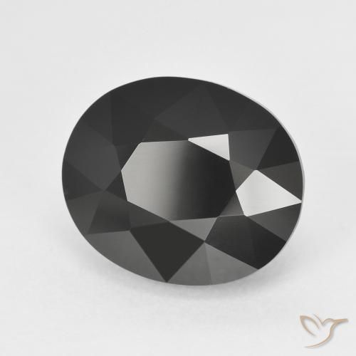 Turmalina Schorl Natural 7.58ct, oval, Opaco